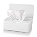 Boite a Mouchoirs avec Couvercle,Boîte à Lingettes Humides Étanche Poussière,Distributeur Mouchoirs pour Voiture Bureau à Domicile (Blanc)