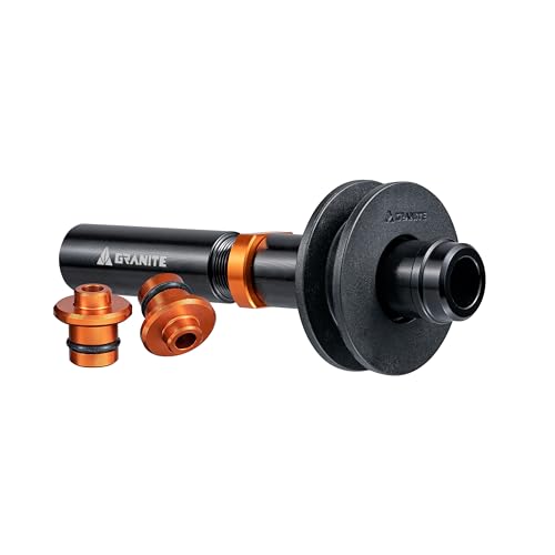Granite ChainDock Dummy Hub Axle, Compatible with 12mm Thru Axle and QR Frame, Chain Holder Through Axle for Travel Protection and Chain Maintenance, Chain Keeper for MTB, Road and Gravel Bike