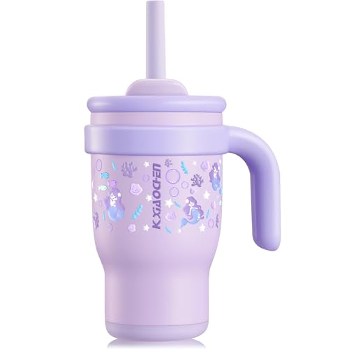 Image of 14 oz Toddler Tumbler with Handle, Kids Sippy Cups with Straw and Spout Lid