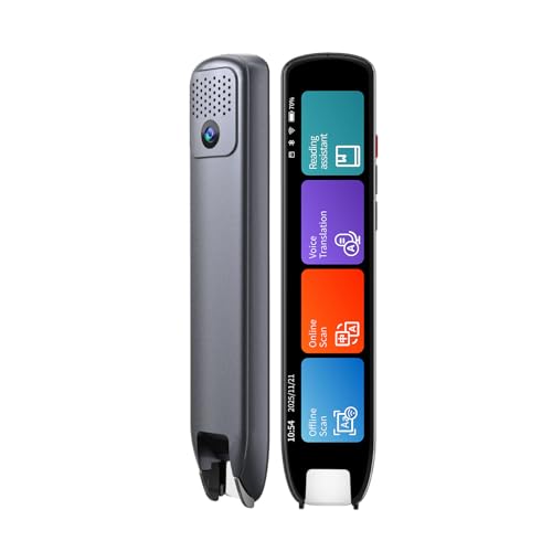 Scan Translation Pen - 142 Languages Smart Dyslexia Assistive Tool, Speech/Scan-to-Text Reading Pen for Learning Difficulties, Language Learners, Elderly Users (10 Offline Languages)
