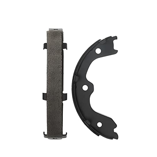Image of Detroit Axle - Rear Parking Brake Shoes for Nissan Altima Maxima 350Z 370Z | Quest Infiniti G25 G35 G37 FX35 FX45 M35 M45 EX35 EX37 Q40 Q45 Q60 QX50, Semi-metallic Brake Shoes Replacement