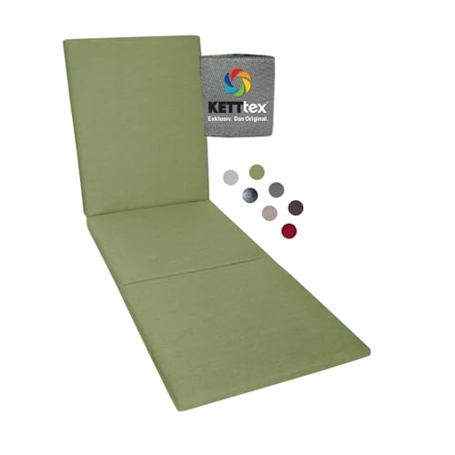 KETTtex EXKLUSIV Auflage Liege grün I Liegen Polster 200x60x4cm I...