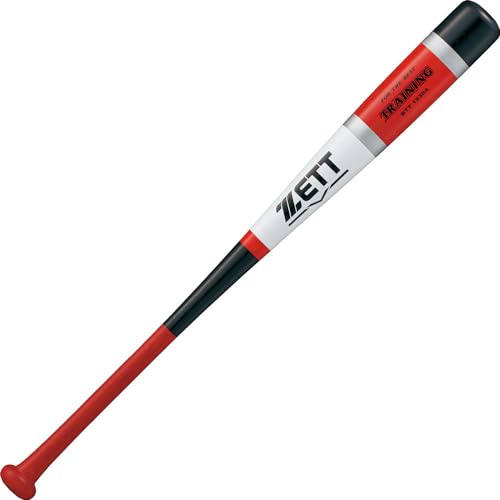 Zett Baseball Wooden Training Bat 84Cm 1000G Average Red X