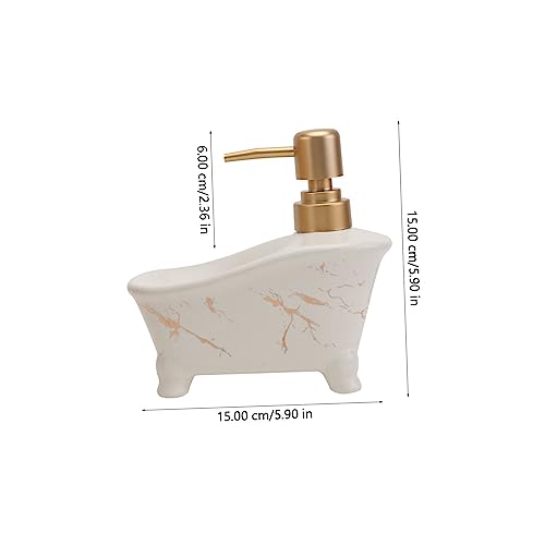 minkissy 1 Peça Suporte De Sabonete De Cerâmica Engarrafado Bomba Dispensador De Shampoo Saboneteira