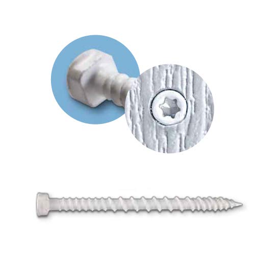 Simpson Strong-Tie TSV214R70WH01 - #8 x 2-1/4 PVC Trim-Board Screw 70ct