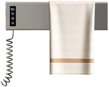 Intelligent Electric Towel Rack No Punching Bathroom Towel Heating and Drying Rack Towel Disinfection Rack Bathroom Accessories (Gray)