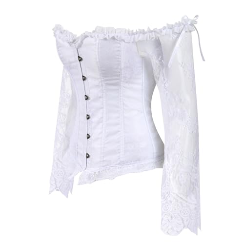 Zhitunemi Corset Tops for Women Renaissance: Womens Halloween Costume Corset Renaissance Fair - Historical Reenactment Events