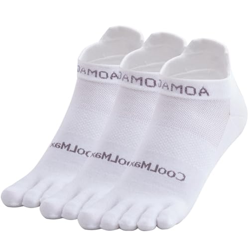 Image of Toe Socks for Men Women Cool-max Running Socks 3 Pairs Athletic Breathable Five Finger Socks