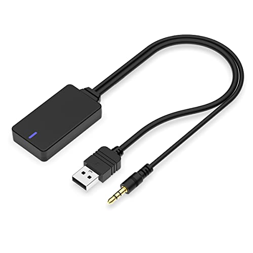 CHELINK Adaptador inalámbrico de receptor de música Bluetooth en el coche AUX Cable USB para BMW E90 E91 E92 E93, adaptador Bluetooth Cable de transmisión Media Inerface para BMW i-pod Integration