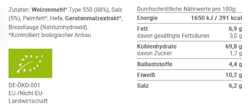 HUOBER Große Brezel, Brezelpack mit 40 Packungen à 2 Stück, 400g