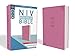 NIV, Value Thinline Bible, Large Print, Leathersoft, Pink, Comfort Print