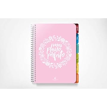 Capa do livro Meu Plano Perfeito, Tecido, Espiral Duplo, Rosa (Nova Edição)