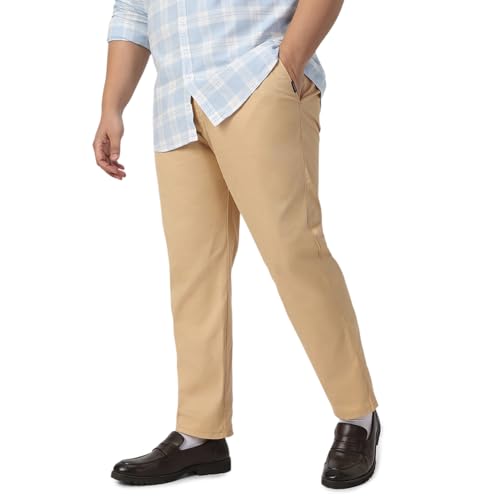 Urbano Plus Men Mid Rise Cotton Regular Fit Casual Chino Pants St...