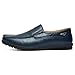 Go Tour Men's Premium Genuine Leather Casual Slip on Loafers Breathable Driving Shoes Fashion Slipper A Blue 10.5/46