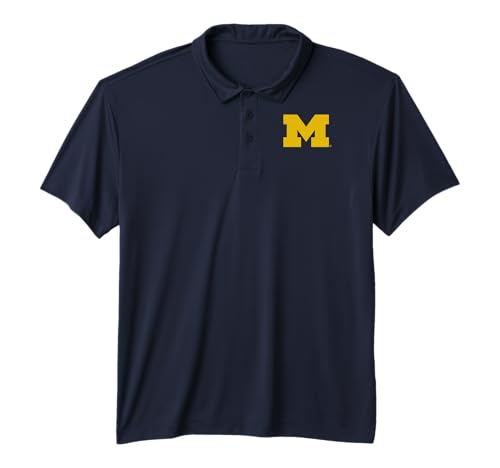 Michigan Wolverines Icon Officially Licensed Performance Polo Shirt