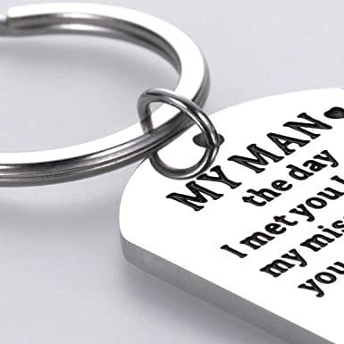 Image of Anniversary Valentines Birthday Boyfriend Girlfriend Gifts keychain