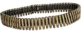 Genuine .308 Brass Bullet Belt for Army Military Dress Up Costume Accessory (Large 142 cm)