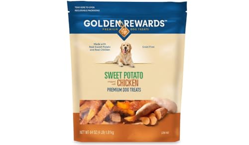 Golden Rewards Sweet Potato Wrapped with Chicken Dog Treats 64 oz (4 lb)