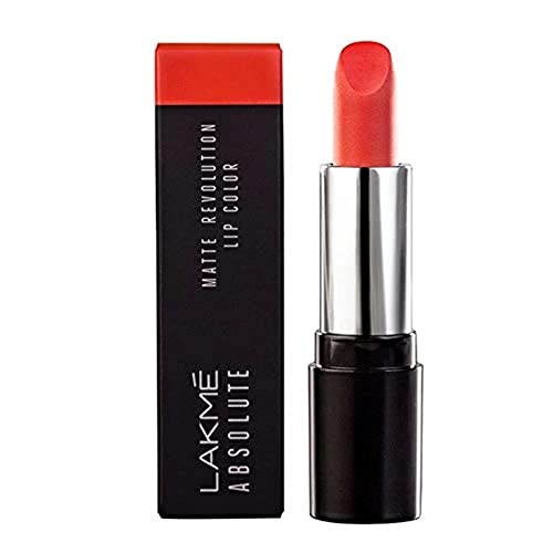 Image of Lakme Absolute Matte Revolution Lip Color, 401 Obsessive Orange, 3.5 g