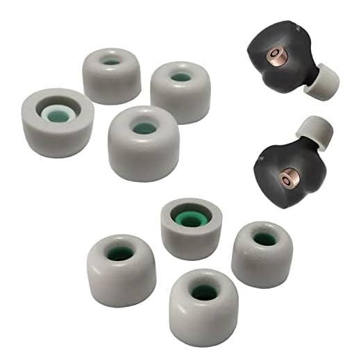 Luckvan Memory Foam Eartips for Sony WF-1000XM4 Ear Tips Replacement Sony Earbuds Foam Tips for WF-1000XM3 WF-SP900 WI-1000X WF WI XBA Series Fit Charging Case 4 Pairs LM Gray