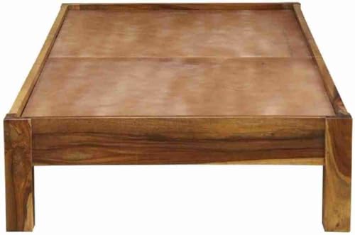 Image of AADITYA WOODS Solid Sheesham Wood Single Bed Cot Without Storage | Single Size Bed for Bedroom | Multipurpose Use Bed- Honey Teak 7