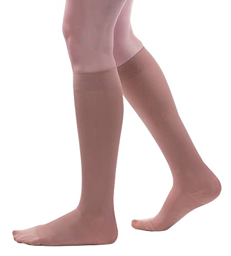 Image of Allegro 20-30 mmHg Soft 252 Microfiber Knee High Compression Stockings