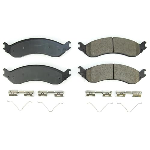 Image of PowerStop Rear Brake Pads for Chevrolet Express 2500 2021-24 |Express 3500 2021-24 |GMC Savana 2500 2021-24 |Savana 3500 2021-24 - Z17 Ceramic Brake Pads with Installation Hardware, 17-2406