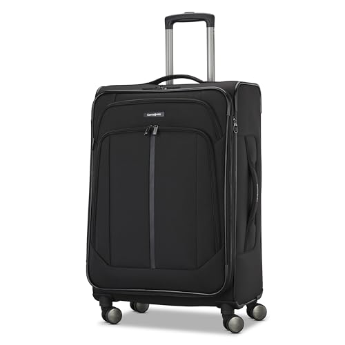 Samsonite Ascella 4 Medium Checked Luggage - Black