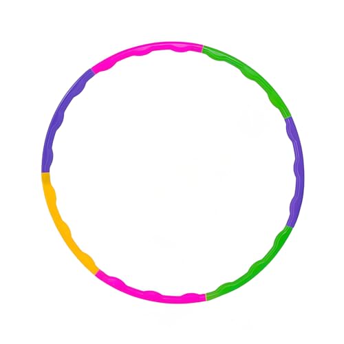 BaraRose フラフープ 子供用 フラフープ 幼児 小学生 大人 取り外し可能な 呼啦圈 フィットネス 体操 ダンス 減量に最適 ペットトレーニングに適しています 兼用のフラフープ 7ノット