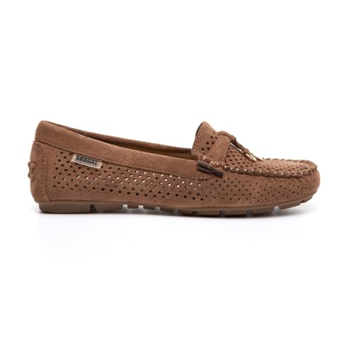 Image of Bernal Women's Non-Slip Penny Loafers - All-Day Comfort Flat Driving Shoes for Work Office & Casual Walking