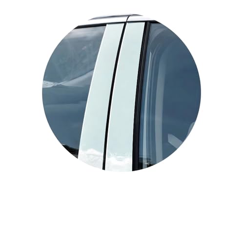 Moldura de pilar para Passat B6 B7 en plata con elegante estilo de fibra de carbono