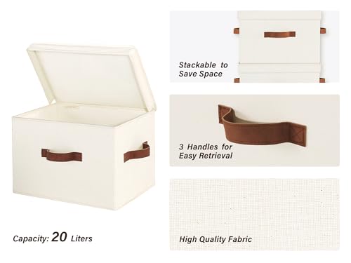 Cajas, cajas decorativas con tapa Marca StorageWorks (3)