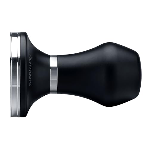 Tamper expresso 58,5 mm en acier robuste Normcore avec base ondulée interchange - 6