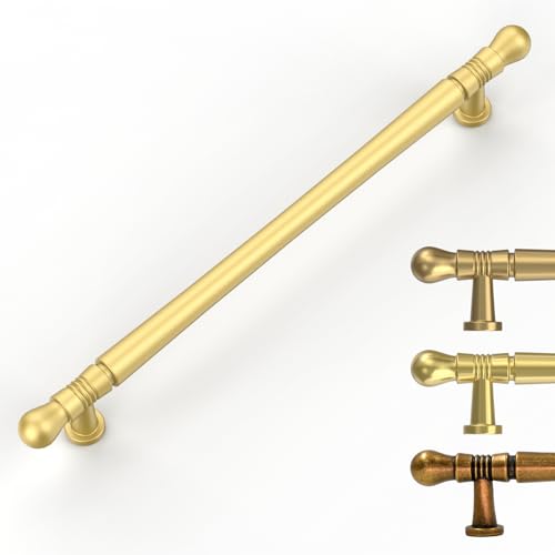 9BUILD 10 Pack 7.5 Inch Cabinet Handles Brushed Gold Cabinet Pulls Kitchen Cabinet Handles Kitchens Cabinet Hardware Kitchens Handles for Cabinets Gold Pulls for Cabinets by 9BUILD - Used condition - US$23.51