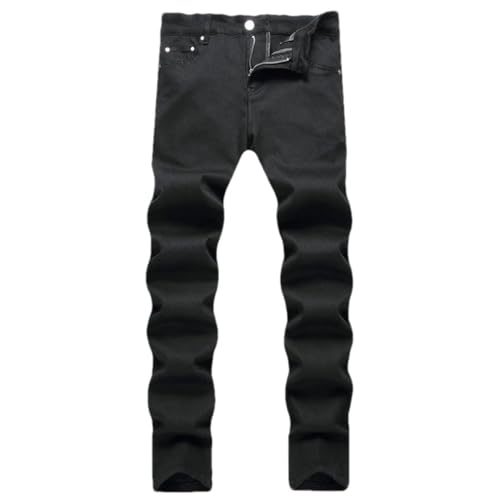 Men Casual Cotton Straight Denim Pants Baggy Jeans Trousers Pantalones