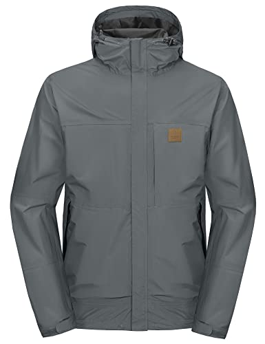 Image of Little Donkey Andy Men's Waterproof Rain Jacket Windproof Light Jacket Outdoor Rain Shell with Hood for Hiking Travel Golf