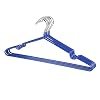 Aiglen 10 stks Kleurrijke roestvrijstalen hangers voor kledingknoppen antislip drogende kleding rack hanger buiten…