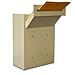 Protex MDL-170 Wall/Door Through Drop Box,for Keys, car remotes, Cash, Checks and envelopes, Metal Baffle, Pre-drilled mounting Holes,Double Steel Door, with Adjustable Chute