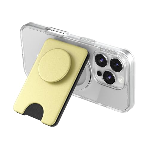 Image of PopSockets Kick-Out Wallet for MagSafe, Adjustable Kickstand, Magnetic Stand, Gold - Painted Gold
