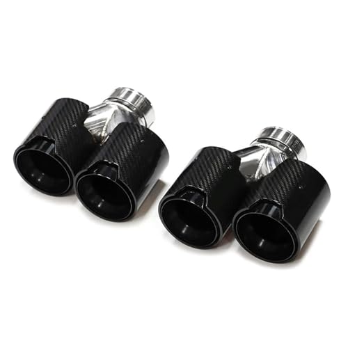 Tuyaux d'échappement quad BMW G30 F10 535i 535d embouts de silencieux carbone pour pare-chocs M5