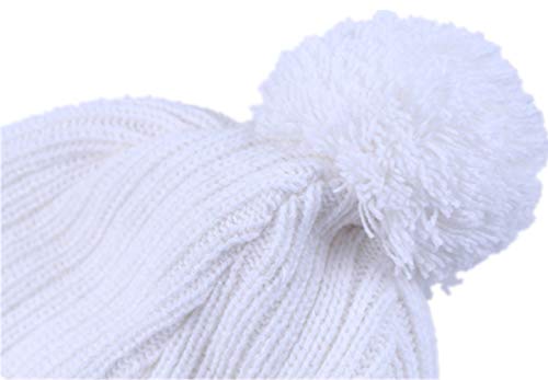 LLmoway Toddler Fleece Beanie Winter Hat with Ear Flaps Baby Knit Hat with Visor3