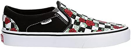 Vans Unisex Asher Slip On Sneaker - Multi Checkeredboard - Black 8.5 | Image 1