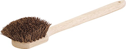 Image of SPARTA 4549300 Flo-Pac Plastic Grout Brush, Scrub Brush, Cleaning Brush With Stiff Palmyra Bristles For Cleaning, 20 Inches, Black, (Pack of 12)