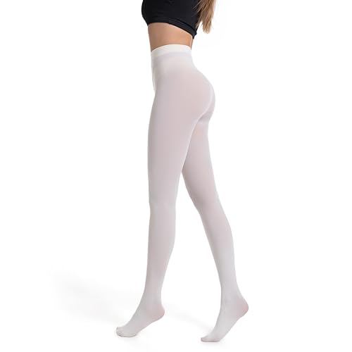 Image of Frola Semi Opaque Tights for Women 40 Denier Matte Solid Color Pantyhose Soft Stockings Nylons Under Dress