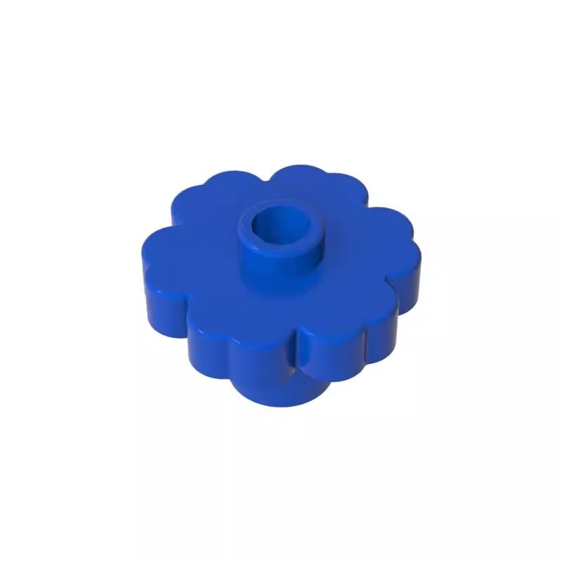 GDS-1435 4728 Ornaments Plant, Flower 2x2 - Round [Open Stud], Blue, 50 PCS — image 1