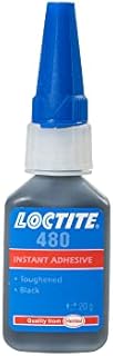 LOCTITE 480, Impact Resistant Liquid Adhesive, Instant Adhesive for Demanding Bonding, Fast Curing Cyanoacrylate Glue Instant Adhesive for Many Materials, 20g