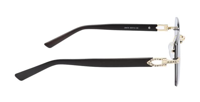 FLAWLESS EYEWEAR Retro Wood Buffs Vintage Style Rhinestones Decorated Sunglasses for Women & Men Fashion Crystal Shades3