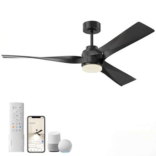 56 inch Modern Smart Ceiling Fan with Light...
