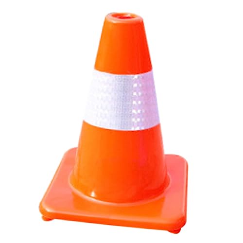TOBBOMEY Cono de Carretera Rojo Reflectante de Cono de Tráfico Plástico Resistente para Señalización Vial Entrenamiento de Conductores y Seguridad Estacionamientos
