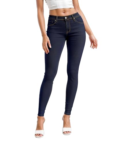 Hybrid & Company Women Ultimate Comfort Flattering Fit Stretch Skinny Jeans